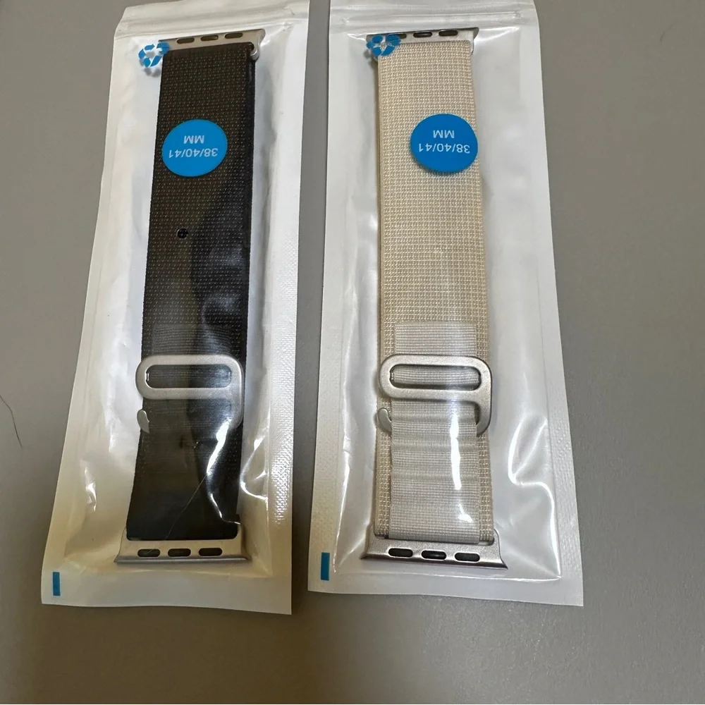 Black and Cream Watch Bands